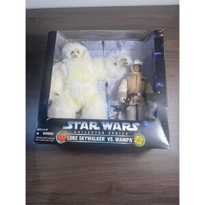star wars collector series luke skywalker vs wampa action figure set kenner vtg